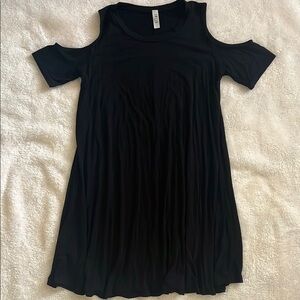 Joules Black Cold Shoulder Dress